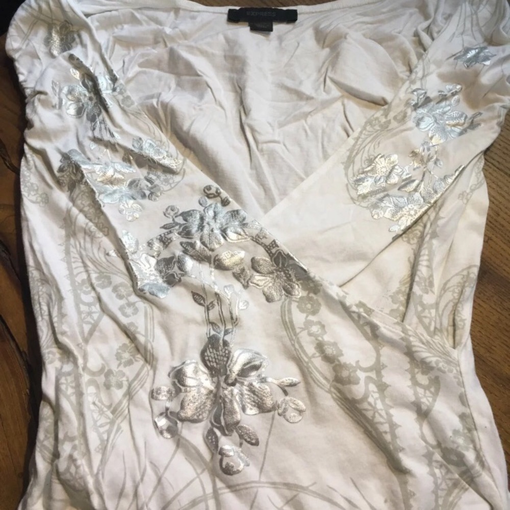 Express White short sleeve top